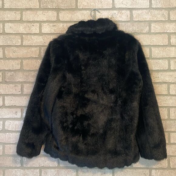 Mackintosh reversible black Faux Fur coat size S - Picture 5 of 11